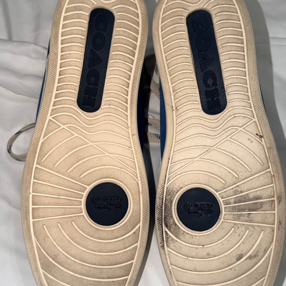 Coach Mens Clip Perforated Low Top Sneaker Size 9D Color Bright/Cobalt G5111 - Picture 5 of 8
